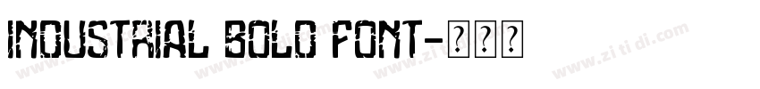 Industrial Bold Font字体转换